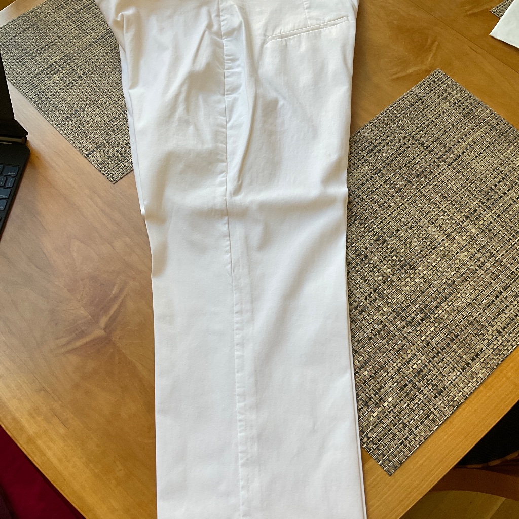 Chico’s Off White Slim Pull On Wide Leg Pant Size 2.5r